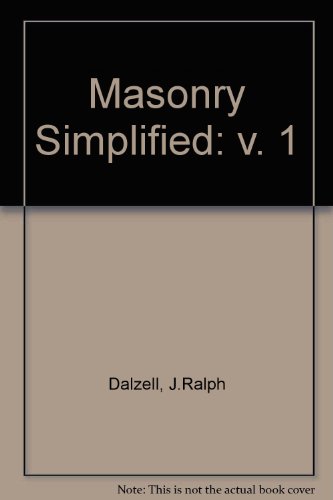 9780291394484: Masonry Simplified: v. 1