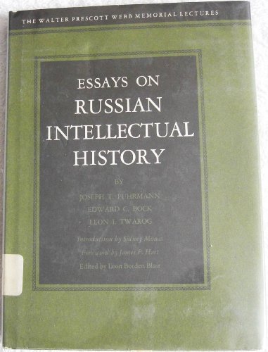 Stock image for Essays on Russian Intellectual History for sale by Better World Books