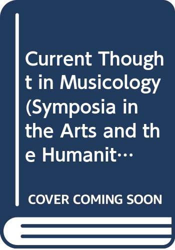 Imagen de archivo de Current Thought in Musicology a la venta por Better World Books