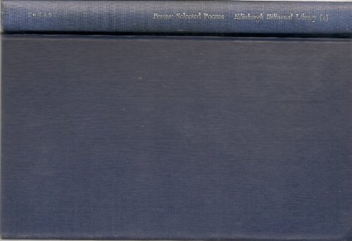 9780292724020: Selected poems (Edinburgh bilingual library) [Hardcover] by Pessoa, Fernando