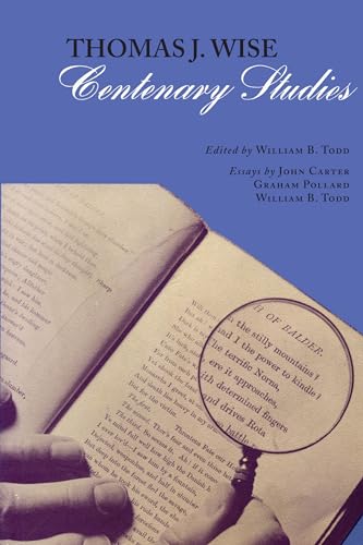 9780292729599: Thomas J. Wise: Centenary Studies