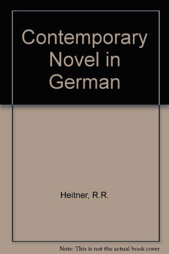 Stock image for The Contemporary Novel in German: A Symposium for sale by Book Dispensary