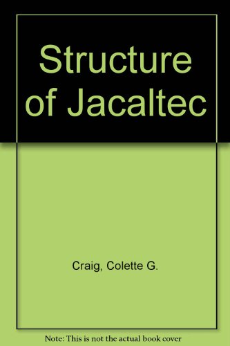 9780292740051: Structure of Jacaltec