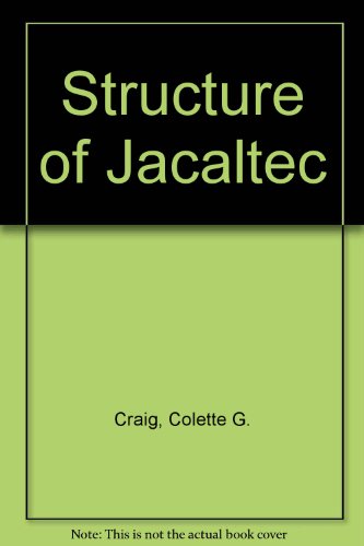 Stock image for The structure of Jacaltec for sale by Swan Trading Company