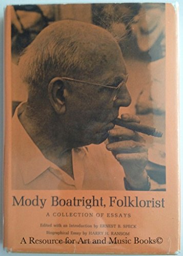 Stock image for Mody Boatright Folk Artist: A Collection of Essays for sale by Books From California