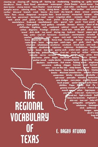 Stock image for The Regional Vocabulary of Texas for sale by Books to Die For