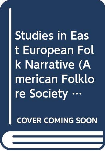 Imagen de archivo de Studies in East European Folk Narrative a la venta por Winged Monkey Books