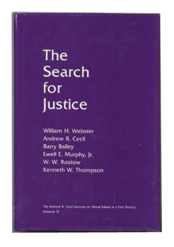 Beispielbild fr The Search for Justice zum Verkauf von Better World Books