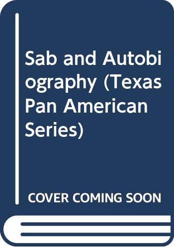 9780292776555: Sab and Autobiography (Texas Pan American Series)