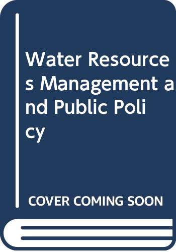 Beispielbild fr Water Resources Management and Public Policy zum Verkauf von Zubal-Books, Since 1961