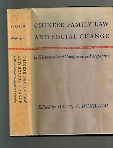 Chinese Family Law and Social Change (Asian Law Series)