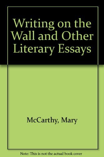 Beispielbild fr The Writing on the Wall and Other Literary Essays zum Verkauf von Better World Books