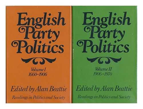 Stock image for ENGLISH PARTY POLITICS: VOL. I - 1600-1906. for sale by Cambridge Rare Books