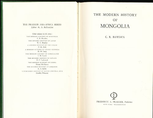 Imagen de archivo de The Modern History of Mongolia a la venta por Anybook.com