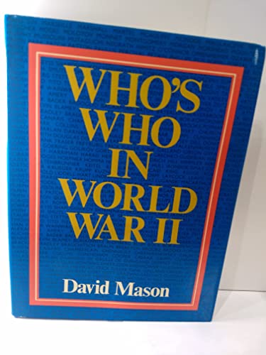 Stock image for Who's Who in World War Two. for sale by Primrose Hill Books BA