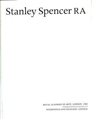 Imagen de archivo de Stanley Spencer RA a la venta por Alexander's Books