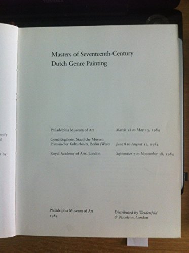 9780297785217: Masters of Seventeenth-century Dutch Genre Painting