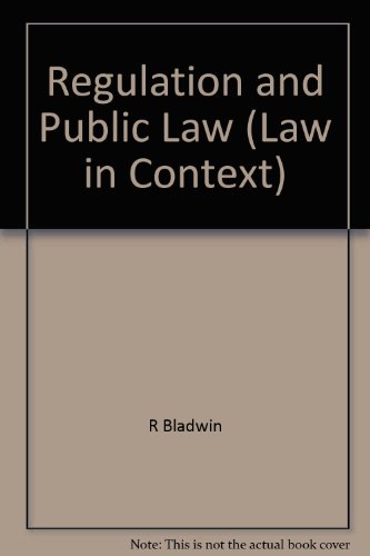Imagen de archivo de Regulation and Public Law a la venta por Better World Books Ltd