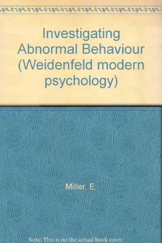 Imagen de archivo de Investigating Abnormal Behaviour a la venta por G. & J. CHESTERS