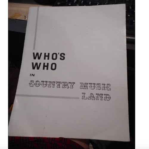Imagen de archivo de Who's Who in Country Music a la venta por AwesomeBooks