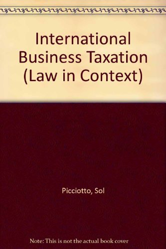 Imagen de archivo de International Business Taxation (Law in Context S.) a la venta por WorldofBooks