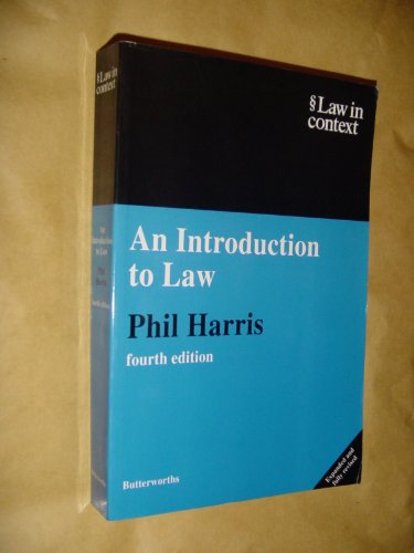 Stock image for An Introduction to Law (Law in Context S.) for sale by WorldofBooks