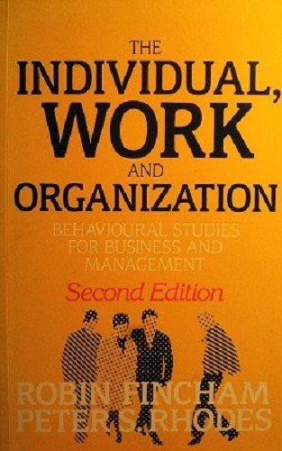 Imagen de archivo de Individual, Work and Organization a la venta por MusicMagpie