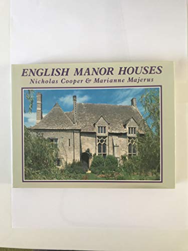9780297830450: English Manor Houses: No 21 (Country S.)