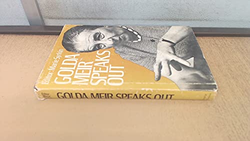 Imagen de archivo de Golda Meir Speaks Out a la venta por Better World Books