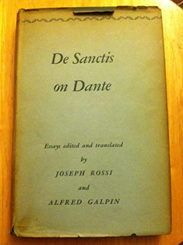 Imagen de archivo de De Sanctis on Dante a la venta por Better World Books