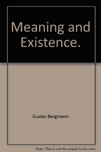 Beispielbild fr Meaning and Existence zum Verkauf von Nelsons Books