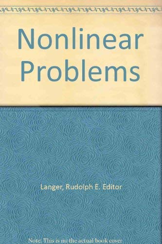 9780299028107: Nonlinear Problems: Symposium, 1962