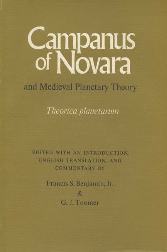 9780299059606: Campanus of Novara & Medieval Planetary Theory: 
