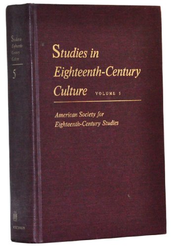 9780299069308: Studies in Eighteenth-century Culture: v. 5