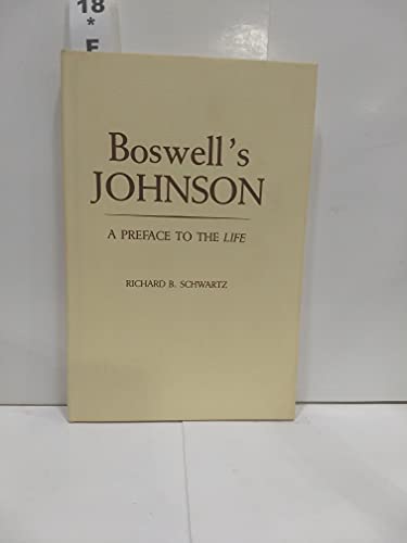 Beispielbild fr Boswell's Johnson : A Preface to the "Life" zum Verkauf von Better World Books