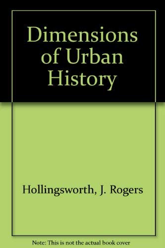 9780299078201: Dimensions in Urban History on Middle-Size American Cities: Historical and Social Science Perspectives