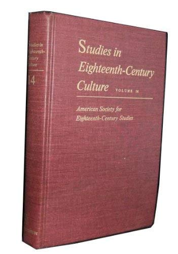 Studies in Eighteenth-Century Culture, Volume 14 (9780299100407) by Brack, O. M.