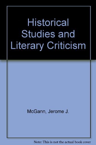 9780299102807: Historical Studies and Literary Criticism