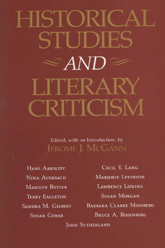 Imagen de archivo de Historical Studies and Literary Criticism a la venta por Books From California