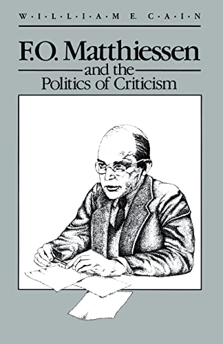 9780299119140: Matthiessen/Politics of Criticism (Wisconsin Project on American Writers)
