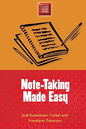 Beispielbild fr Note-Taking Made Easy (Study Smart Series) zum Verkauf von Wonder Book