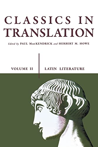 Stock image for Classics in Translation, Volume II: Latin Literature for sale by Wonder Book