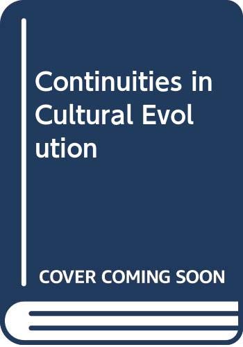 9780300001662: Continuities in Cultural Evolution