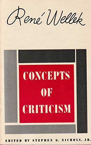 Beispielbild fr Concepts of Criticism: Essays zum Verkauf von Wonder Book