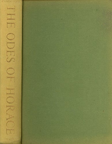 9780300003789: The Odes of Horace: A Critical Study