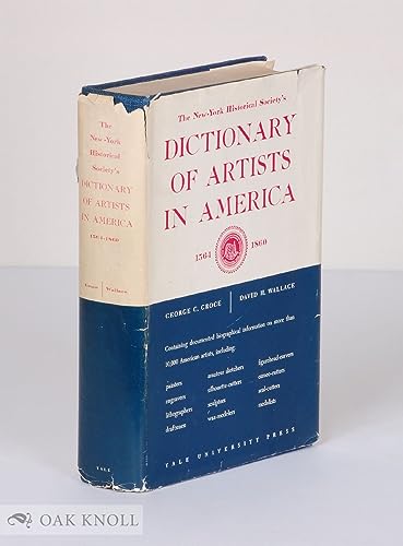 9780300005196: New York Historical Society's Dictionary of Artists in America 1564-1860