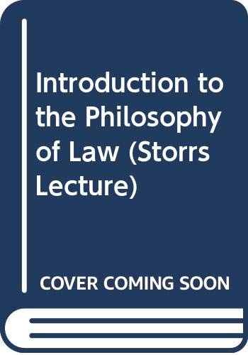 Beispielbild fr An Introduction to the Philosophy of Law zum Verkauf von ThriftBooks-Atlanta