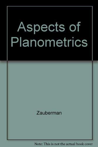 Stock image for Aspects of Planometrics for sale by Better World Books