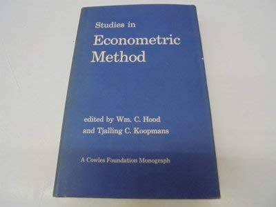 Beispielbild fr Studies in Econometric Method zum Verkauf von Better World Books