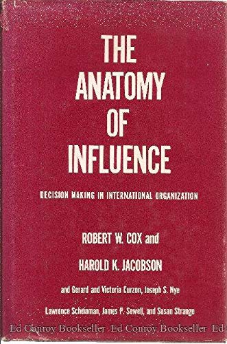 Beispielbild fr The Anatomy of Influence : Decision Making in International Organization zum Verkauf von Better World Books